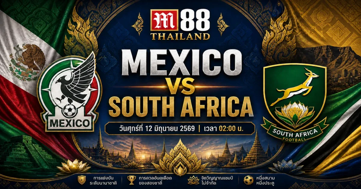 วิเคราะห์บอลโลก 2026: เม็กซิโก พบ แอฟริกาใต้ 12 มิ.ย. 2569 พร้อมรายชื่อนักเตะคาดการณ์
